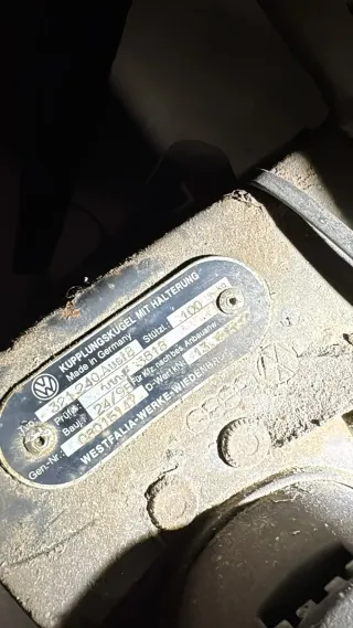 VW T4 feste starre Anhängerkupplung Kabelbaum original F5818 321240 Westfalia - Bild 6
