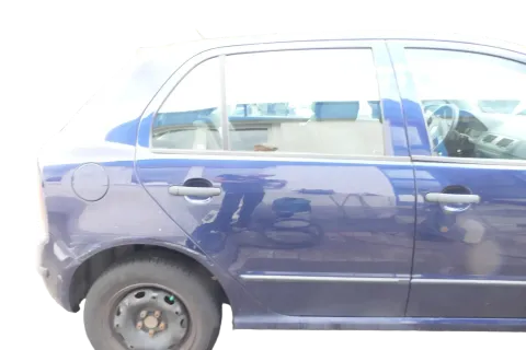 Skoda Fabia 6Y Limousine Schrägheck Tür hinten rechts blau LF5U