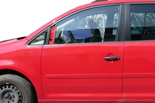VW Touran 1T 1T3 Tür vorne links Fahrertür rot LY3D Tornadorot - OHNE Anbauteile - Bild 1