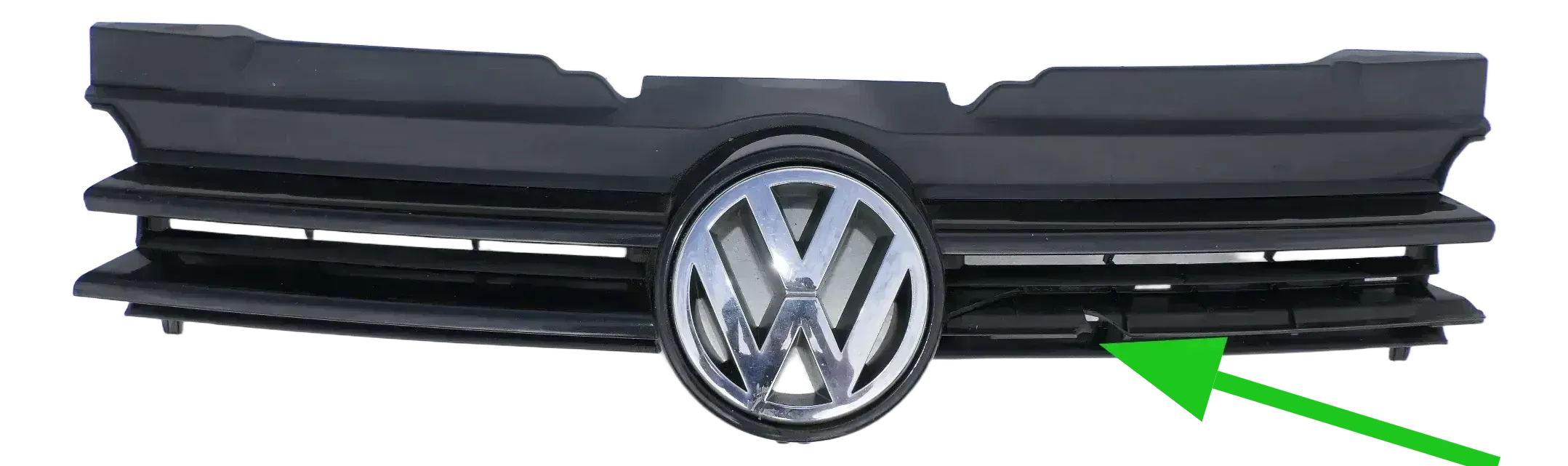 VW Golf 4 Cabrio 1E Grill Kühlergrill mit VW Zeichen Logo schwarz LC9Z -Mängel - Bild 1