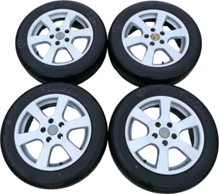 Audi A4 8E A6 4B Alufelgen CMS 205/55 R16 Zoll KBA 44978 Reifen wechseln - Bild 2