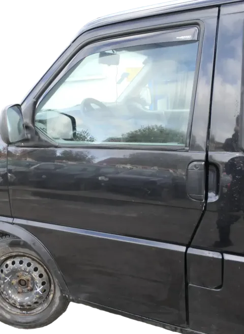 T4 Tür vorne links Fahrertür Caravelle Multiavan -ohne Anbauteile - schwarz LC9Z