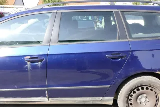 VW Passat 3C Kombi Variant Tür hinten links blau LD5Q - ohne Anbauteile - BILDER - Bild 1
