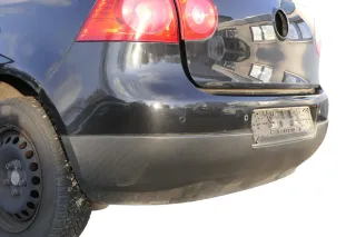 VW Golf 5 1K Limousine Stoßstange hinten Heckstoßstange schwarz LC9Z PDC blackme - Bild 9