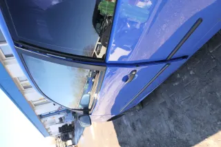 VW Lupo Seat Arosa Tür vorne links Fahrertür blau LR5A (mechanischer FH) - Bild 2