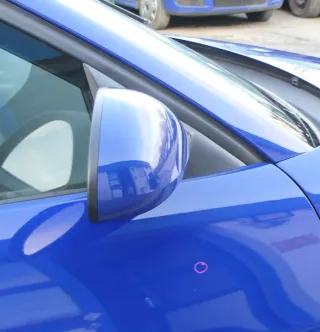 Seat Ibiza 6L elektrischer Spiegel Außenspiegel rechts blau LS5G elek anklappbar - Bild 2