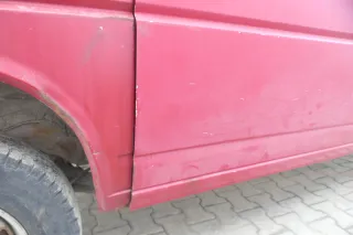 T4 Transporter Tür rechts Schiebetür Multivan Caravelle rot LK3A - Bild 5