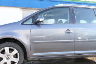 VW Touran 1T 1T3 Tür vorne links Fahrertür grau LD7X OHNE Anbauteile Cross - Bild 1