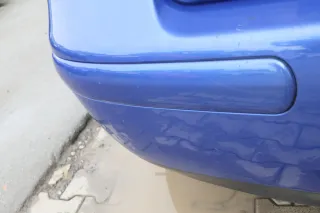 VW Golf 4 Limousine Stoßstange hinten Heckstoßstange Stoßfänger blau LW5Y - Bild 9