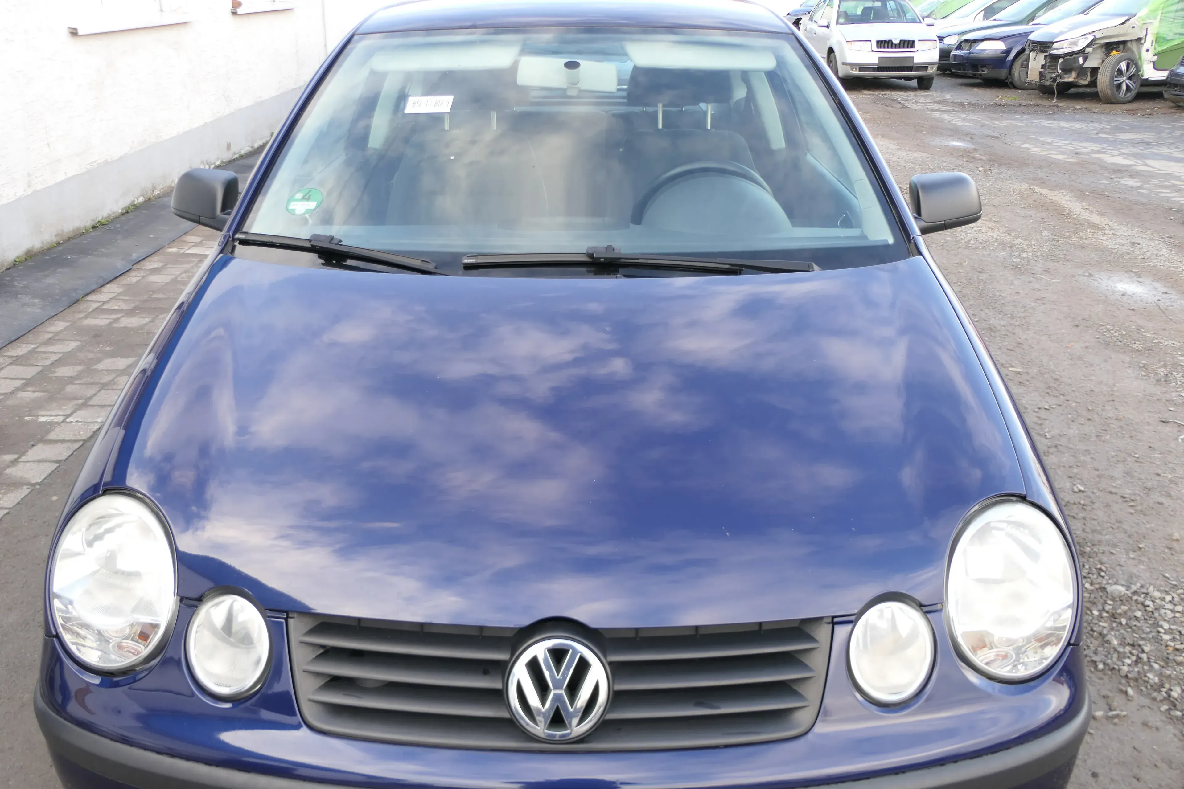 VW Polo 9N Motorhaube Klappe Haube vorne blau LB5N bis ca. Bj. 2004 - Bild 1