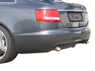 Audi A6 4F C6 Limousine Stoßstange hinten Heckstoßstange grau LZ7S PDC S-line - Bild 2