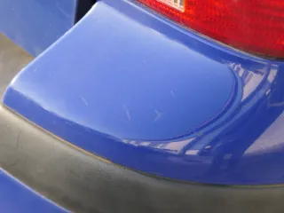 VW Golf 4 Bora Kombi Stoßstange hinten Heckstoßstange Stoßfänger blau LA5C - Bild 9
