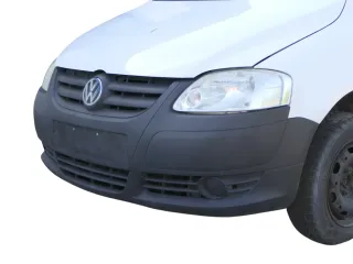 VW Fox 5Z Stoßstange vorne Stoßfänger schwarz mit Grill - Bild 7