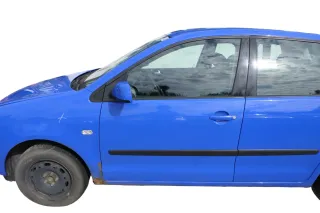 VW Polo 9N 9N3 Tür vorne links Fahrertür 4/5-Türer ohneAnbauteile blau LA5F - Bild 1