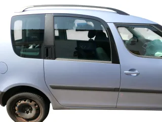 Skoda Roomster 5J Tür hinten rechts grau LF5Y (ohne Anbauteile - mit Scheibe) - Bild 1