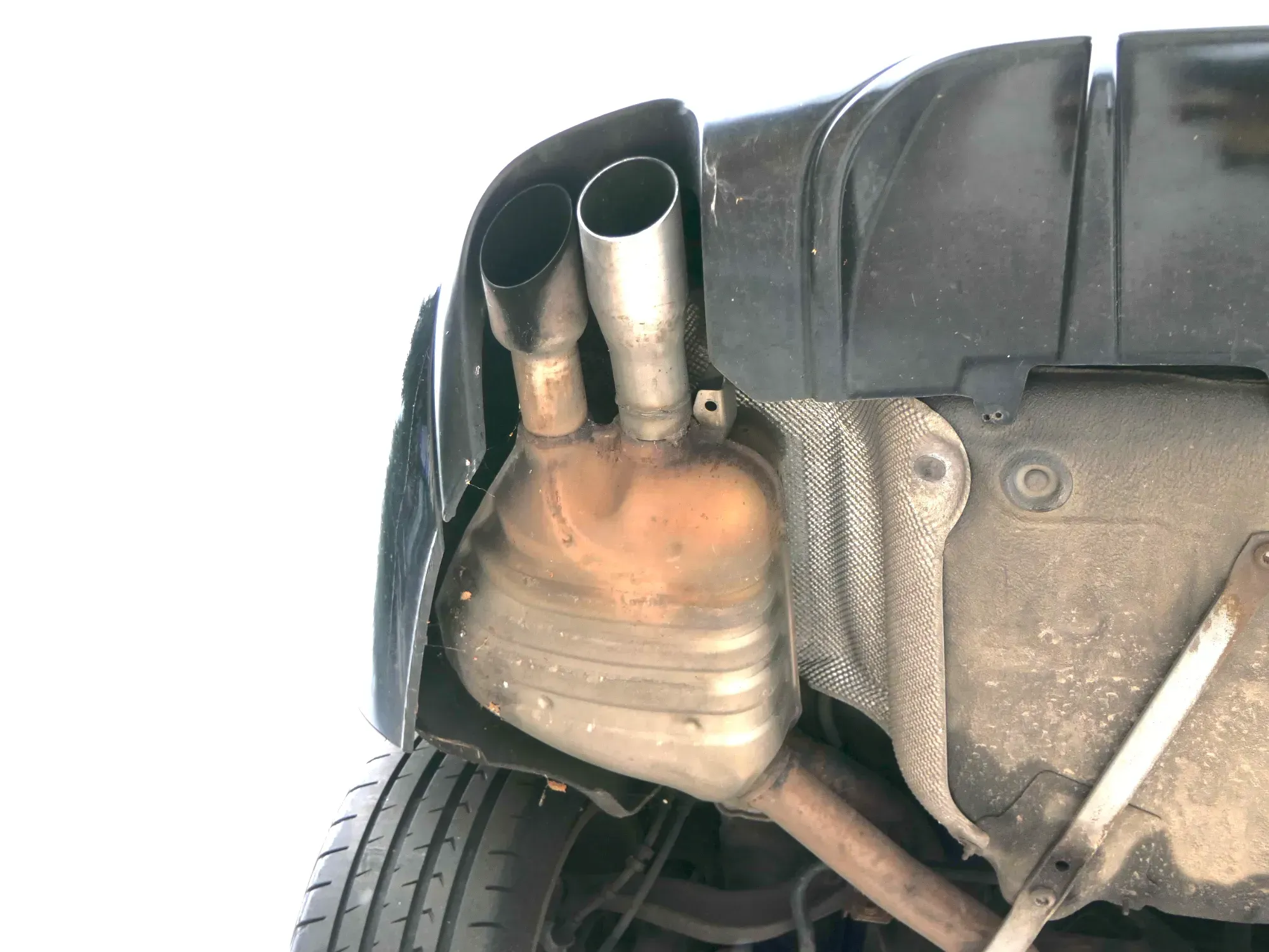 A5 8TA Sportback Endschalldämpfer Enddämpfer 2,0 TFSI Benzin ORIGINAL links - Bild 1