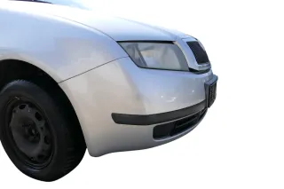 Skoda Fabia 6Y Stoßstange Stoßfänger vorne silber grau LF7T 2000-2004 - Bild 5