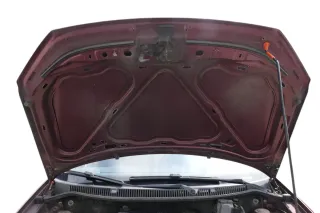 VW Polo 9N3 Cross Motorhaube KLappe vorne rot LC3R - Bild 6