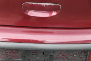 VW Polo 9N 9N3 Stoßstange Heckstoßstange hinten rot LC3R - Einparkhilfe PDC - Bild 4