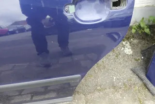 VW Passat 3B 3BG Kombi Variant Tür hinten links blau LB5N mit Scheibe - Bild 2