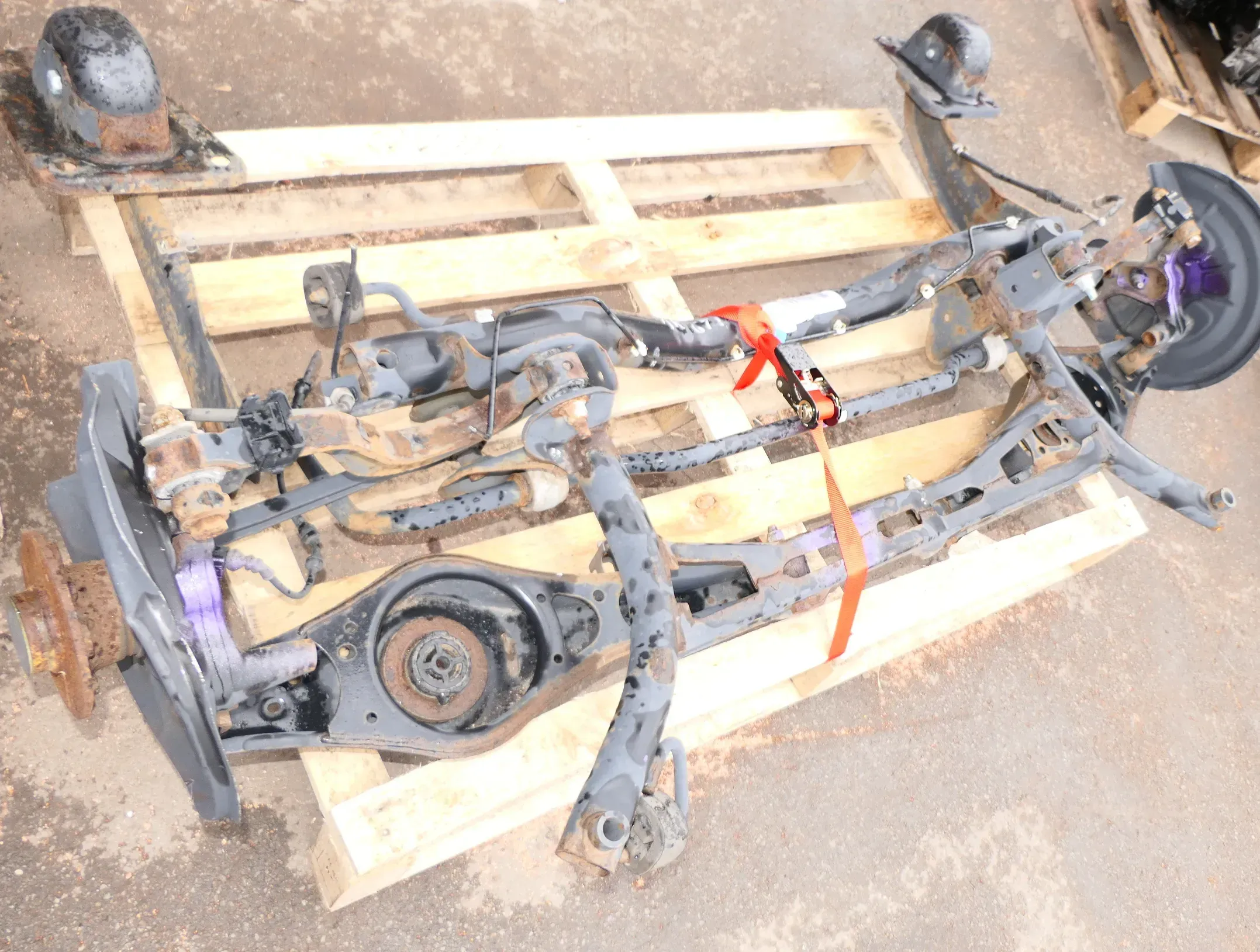 Golf 6 5K Achse hinten Hinterachse Achsträger Querlenker Stabi Stabilisator - Bild 1