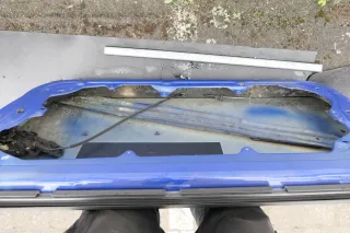 VW Golf 4 Tür vorne rechts Beifahrertür 2/3-Türer blau LW5Z - Bild 2