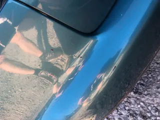 VW Touran 1T Stoßstange hinten Heckstoßstange Stoßfänger blau grün LC5Q - Bild 6