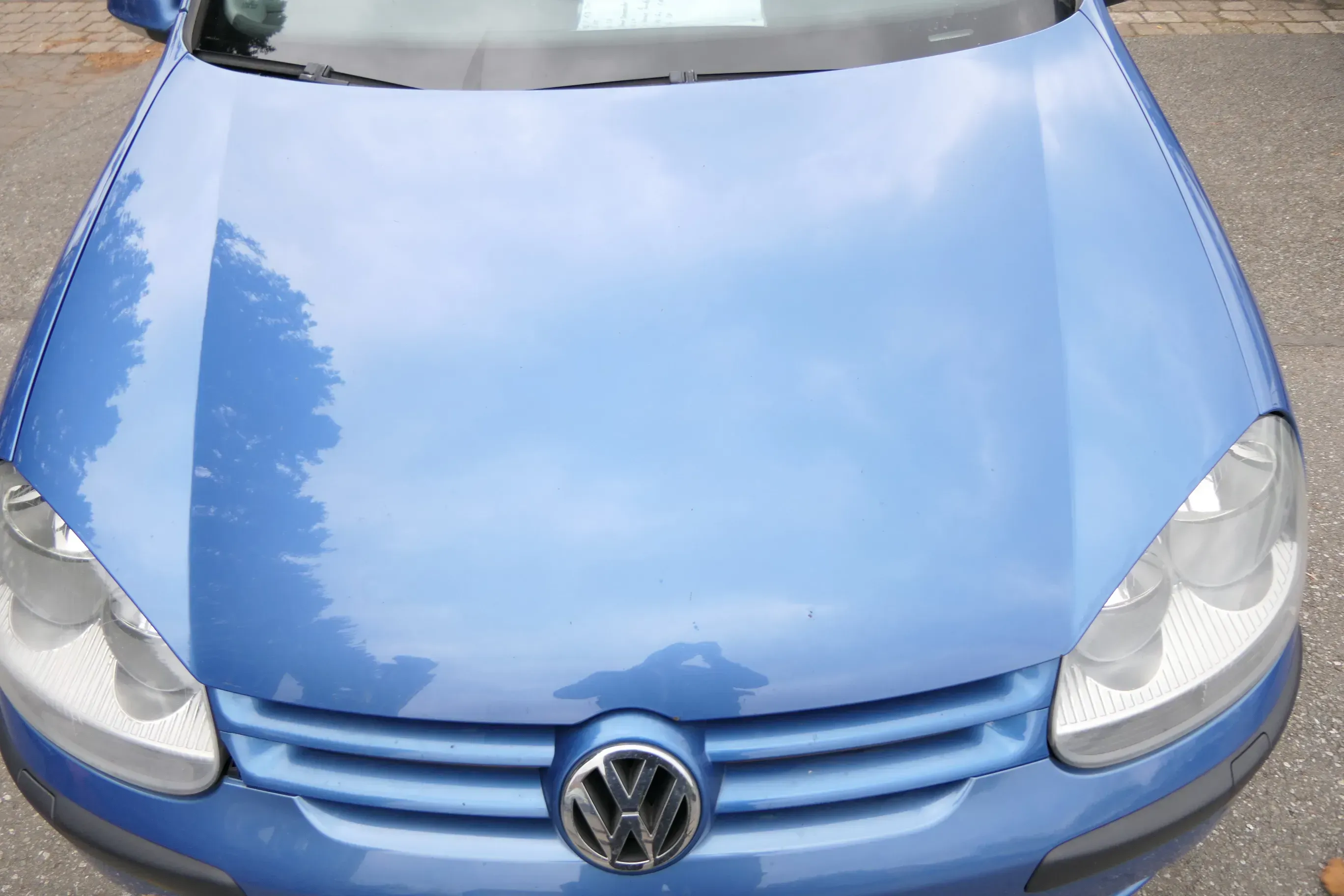 VW Golf 5 V 1K Motorhaube Haube Klappe vorne blau LC5G - Rost ROST Rost - Bild 1