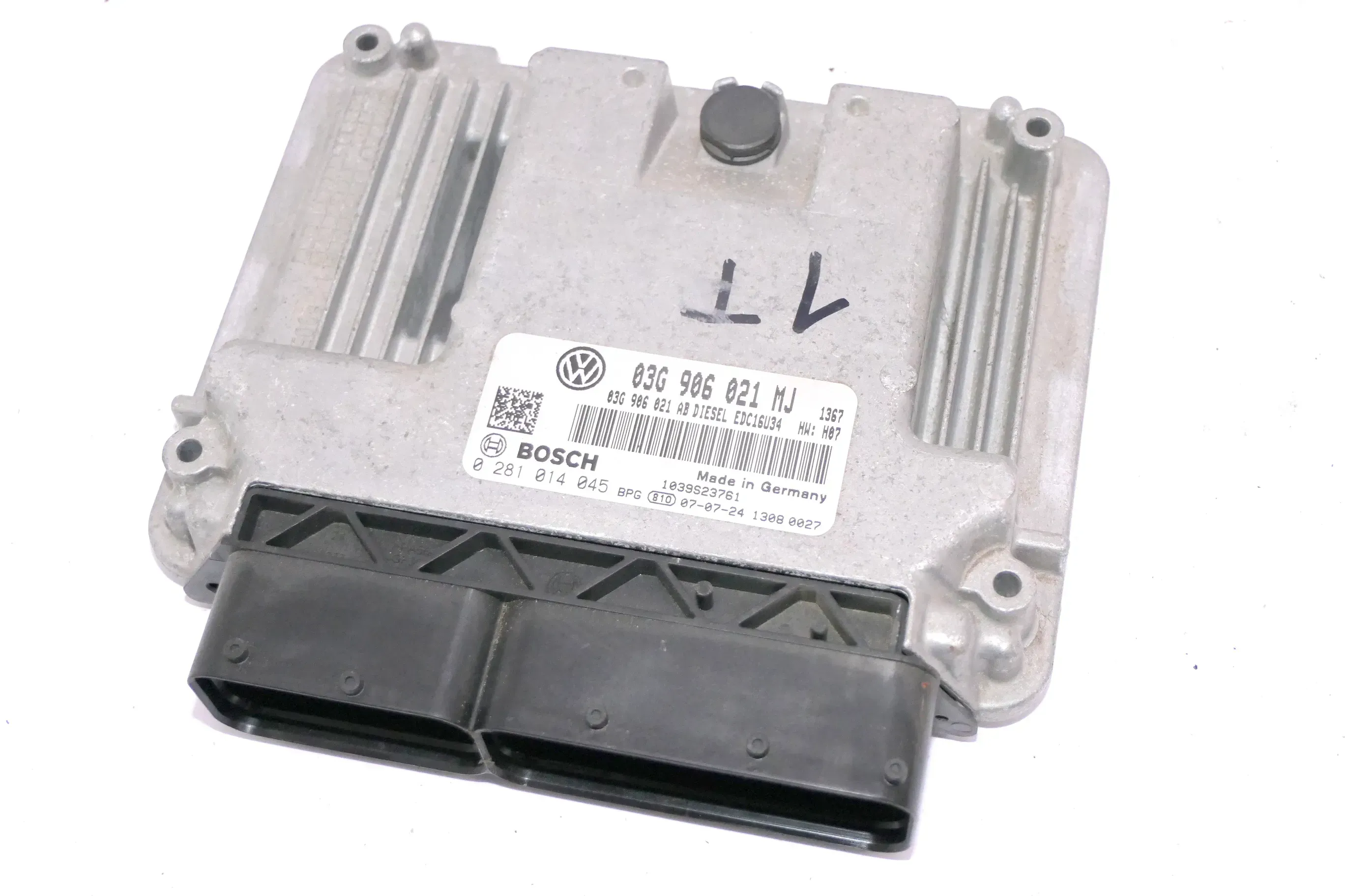 VW Touran 1T Steuergerät 2,0l 103kw 140PS 103PS BMM Motor 03G906021MJ - Bild 1