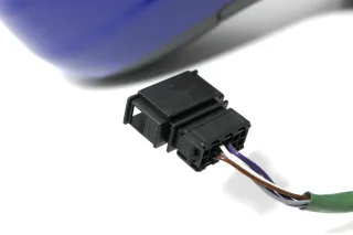 VW Polo 6N2 elektrischer Spiegel Außenspiegel rechts außen blau LA5C - Bild 2