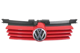 VW Bora Grill Kühlergrill VW Zeichen Logo rot LP3G - Bild 1