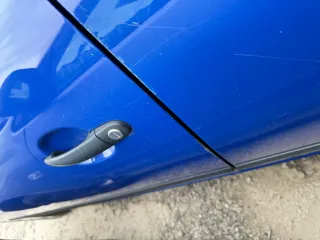 Seat Ibiza 6L Tür Fahrertür 2/3-Türer vorne links blau LS5G ohne Anbautei - Bild 5