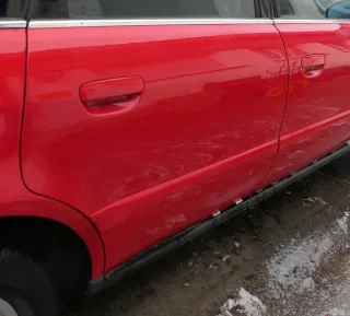 Audi A4 B5 Tür nur Türblatt hinten rechts rot LY3H - Facelift - Bild 3