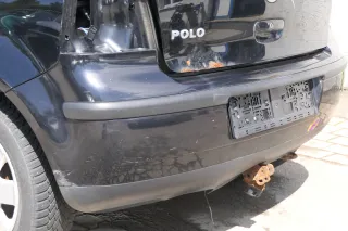 VW Polo 9N 9N3 Stoßstange Heckstoßstange hinten schwarz L041 - Bild 3