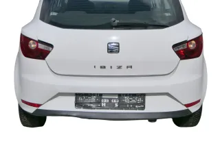 Seat Ibiza 6J Stoßstange Heckstoßstange hinten weiß LB9A 2/3-Türer - Bild 1