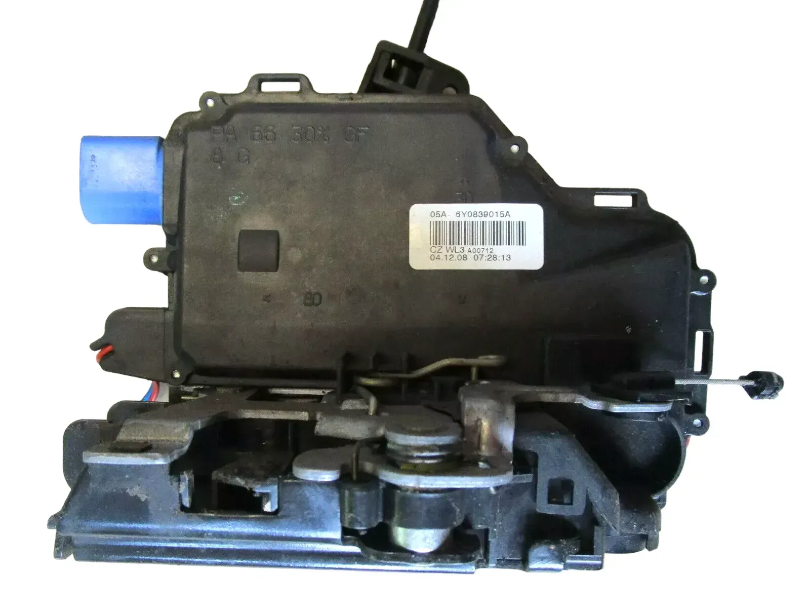 Skoda Fabia 5J Stellmotor Tür Türschloß mit ZV hinten links 6Y0839015A - Bild 1