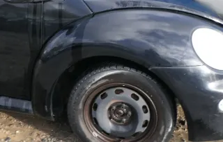 VW New Beetle 9C Kotflügel vorne rechts schwarz L041 1C0821104H - Bild 1