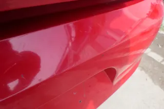 VW Fox 5Z Stoßstange hinten Stoßfänger rot LY3D Heckstoßstange - Bild 2