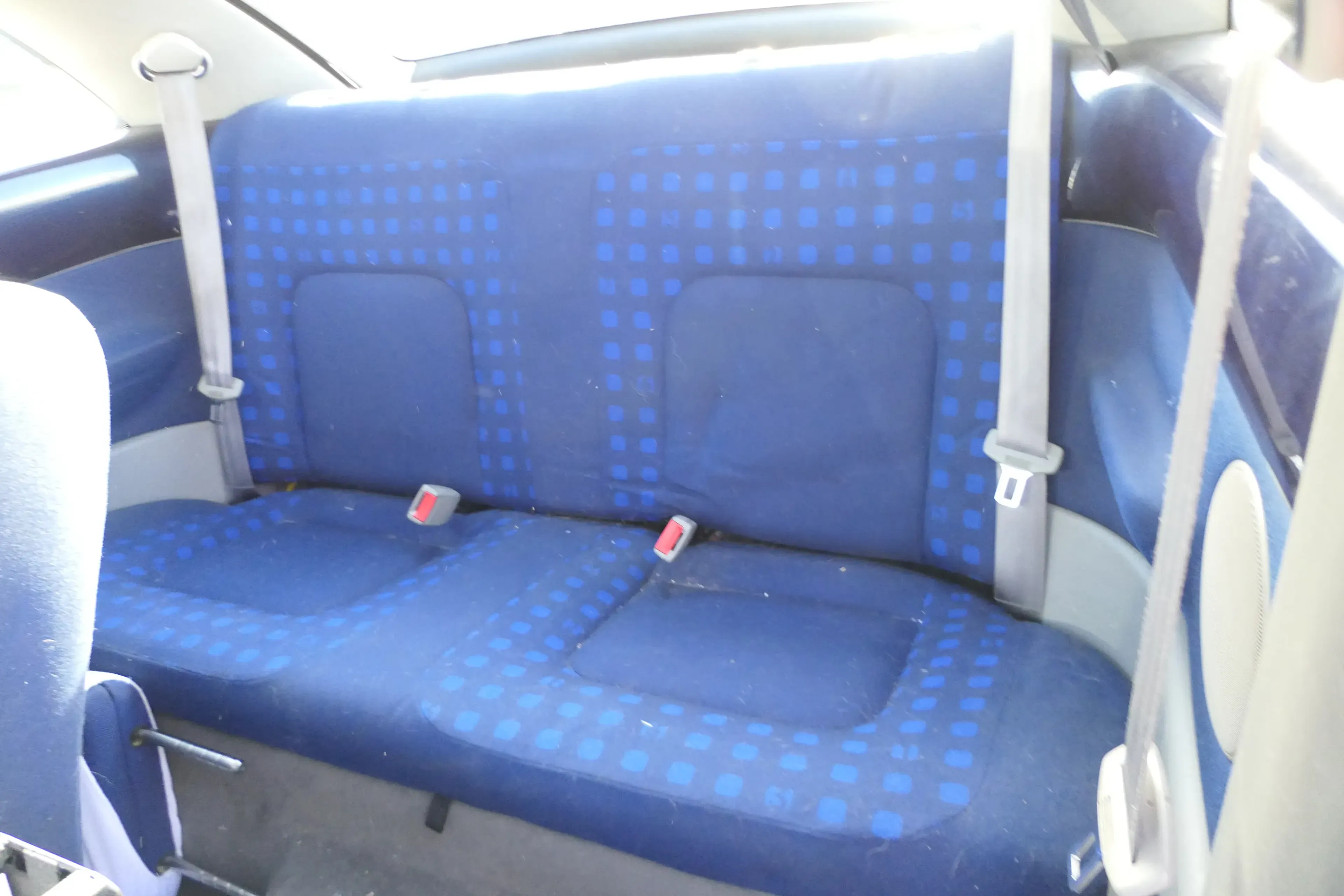 VW New Beetle 9C Sitz Sitze hinten Rückbank Rücksitzbank Lehne blau - Bild 1