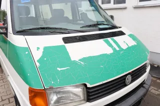 VW T4 Transporter Pritsche Motorhaube Haube Klappe vorne weiß L902 - Bild 6