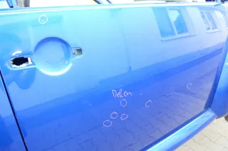 VW New Beetle 1C 9C Tür vorne rechts Beifahrertür blau LA5W - OHNE Anbauteile - Bild 2