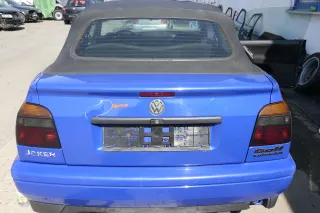 VW Golf 3 Cabrio Heckklappe Kofferraumklappe hinten Klappe blau LW5Z ohneAnbaute - Bild 1