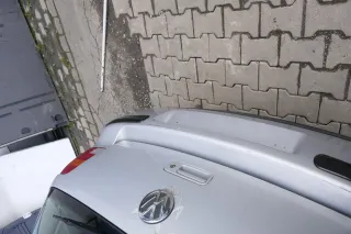 VW Golf 4 Limousine Stoßstange hinten Heckstoßstange Stoßfänger silber LB7Z grau - Bild 2