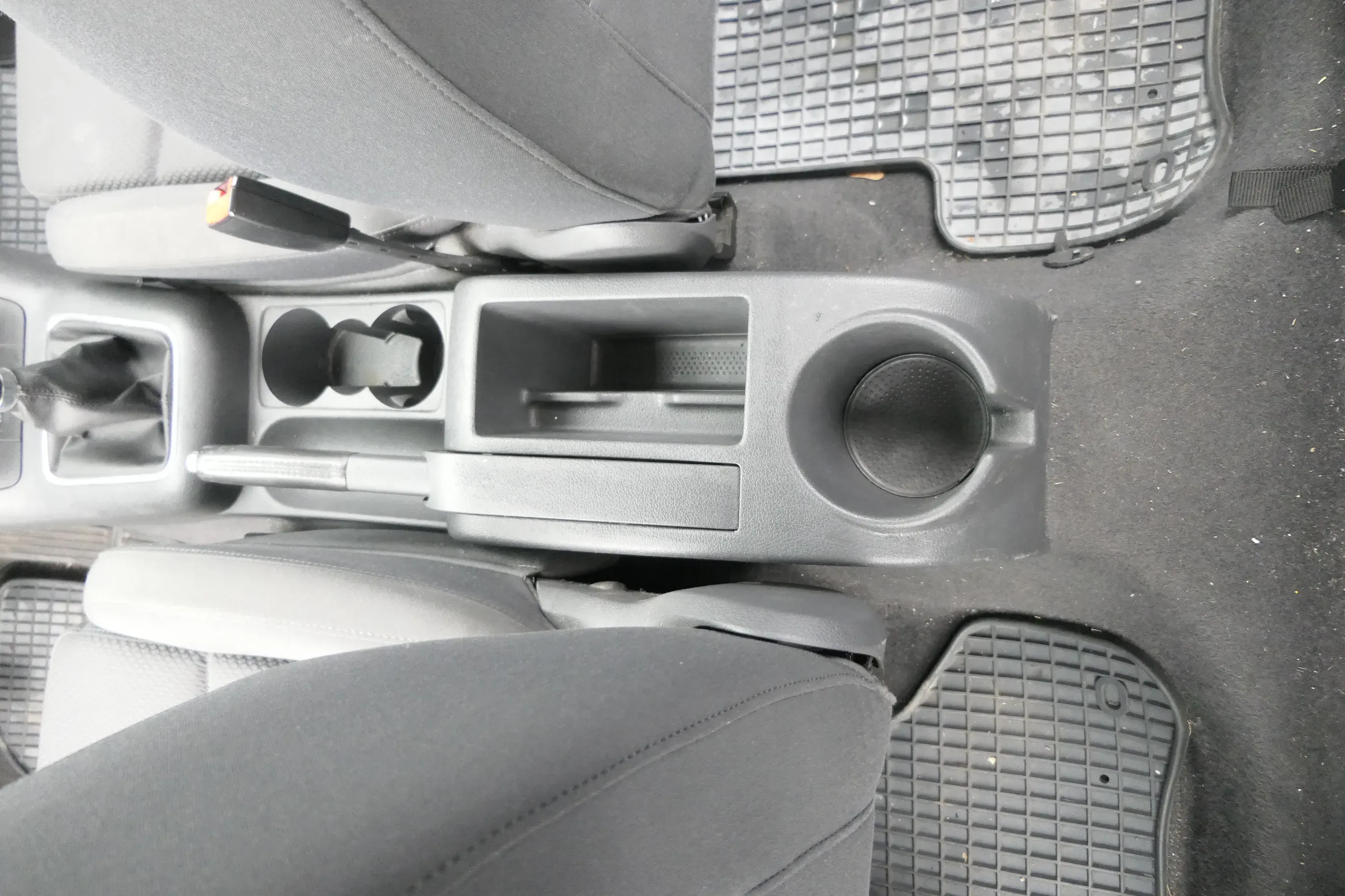 VW Golf 5 1K Handbremse Feststellbremse Handbremshebel Leder Nähte anthrazit - Bild 1