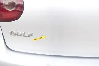 VW Golf 5 V Heckklappe hinten Kofferraumklappe mit Scheibe silber grau LA7W Sil - Bild 4