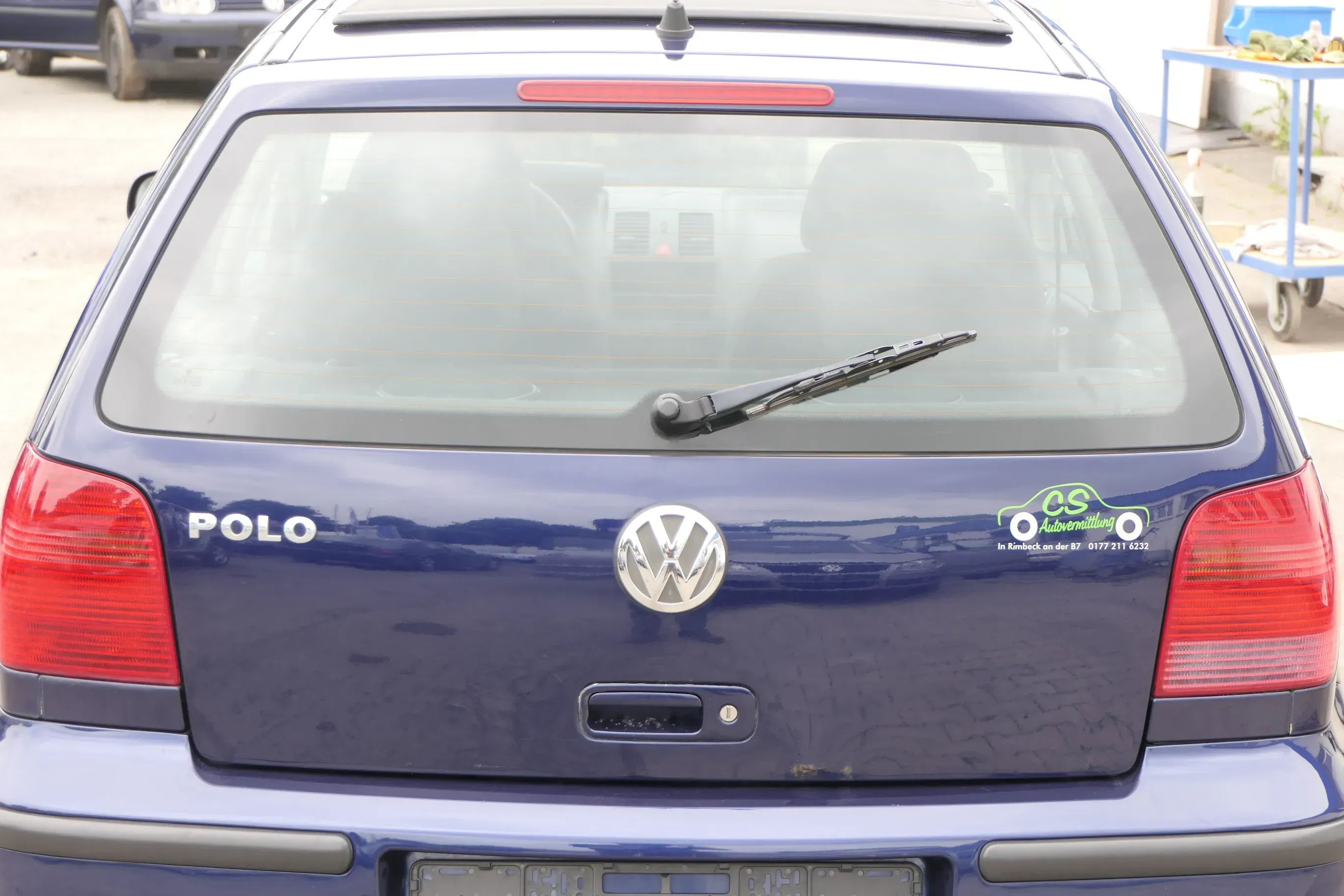 VW Polo 6N2 Heckklappe Klappe hinten Kofferraumklappe blau LB5N-ohne Anbauteil - Bild 1