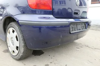 VW Polo 6N2 Stoßstange hinten Heckstoßstange Stoßfänger blau LB5N indigoblau bla - Bild 3