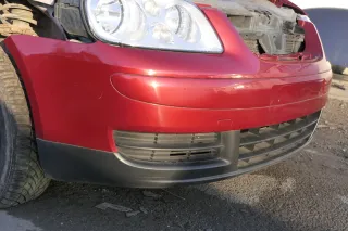 VW Touran 1T Stoßstange vorne Frontstoßstange Stoßfänger wein-rot braun LA3W red - Bild 4