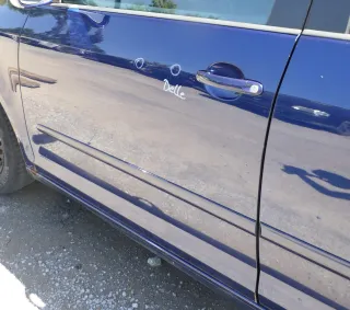 VW Golf Plus 5M Türblatt Tür vorne links Fahrertür blau LD5Q - nur Türblatt - Bild 3