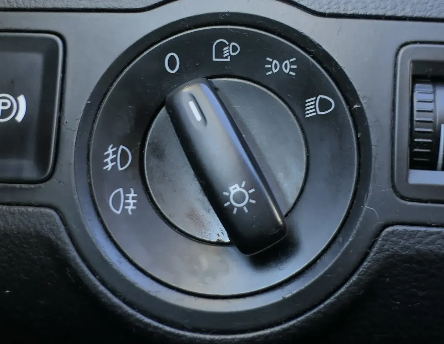 VW Golf 5 Jetta Lichtschalter Schalter Licht 3C8941431A Nebelscheinwerfer Auto - Bild 1
